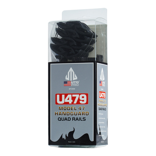 UTG - Chránič ruky AK47 s Picatinny lištou - hliník - černý - MTU009