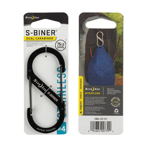 Nite Ize - S-Biner #4 - černý - SB4-03-01