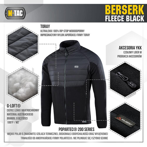M-Tac - Military Fleece Berserk - Black - 20487002