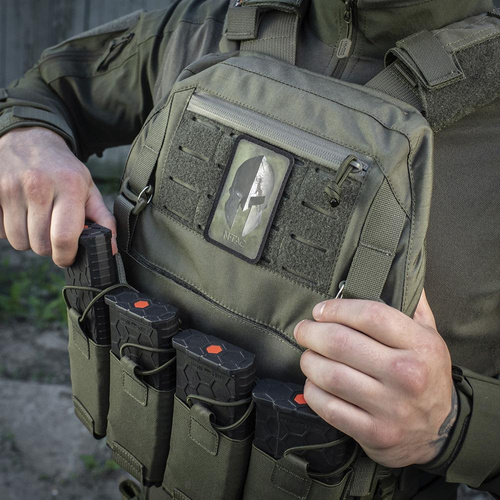 M-Tac - Nášivka na přilbu Spartan - Morale Patch - Ranger Green / Black - 51102023