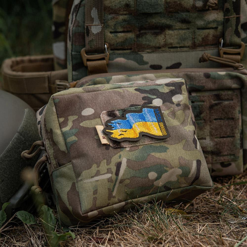 M-Tac - nášivka s vlajkou Ukrajiny - výšivka - Cordura 500D - levá - zelená Ranger - 51298023