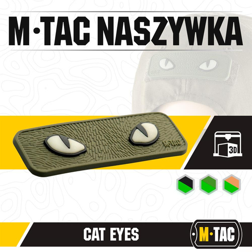 M-Tac - 3D PVC náplast s kočičíma očima - olivová - 51114001
