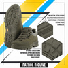 M-Tac - Patrol R Tactical Sneakers - kůže - olivová - 30203901