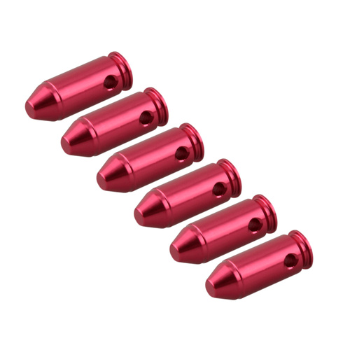 GunPany - Záchytné uzávěry - .40 S&W - Hliník - 6 kusů - Červená - SCSC-09