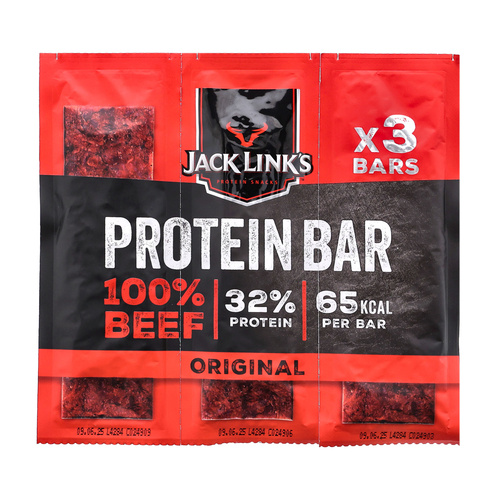 Jack Link's - Sušená hovězí proteinová tyčinka - Classic - 22,5 g - 3 balení - 10000031555