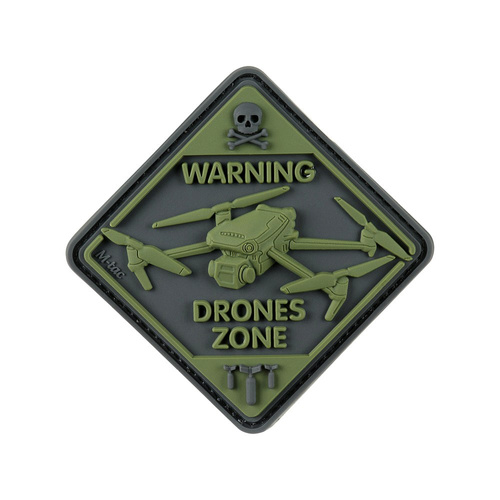 M-Tac - Nášivka Drone Zone - PVC 3D - olivová - 51346001