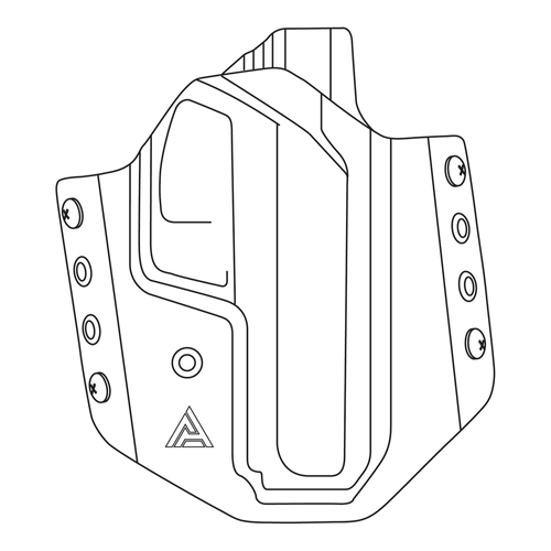 Direct Action - Pouzdro na HK USP OWB bez světla - Full Kydex - černé - HP-OUSR-KDX-BLK