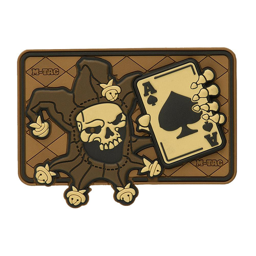 M-Tac - Nášivka - Joker Skull 3D PVC - Coyote - 51120005