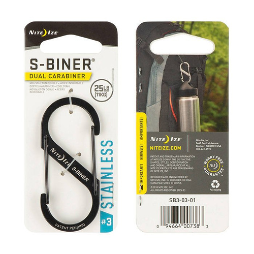 Nite Ize - S-Biner #3 - černý - SB3-03-01