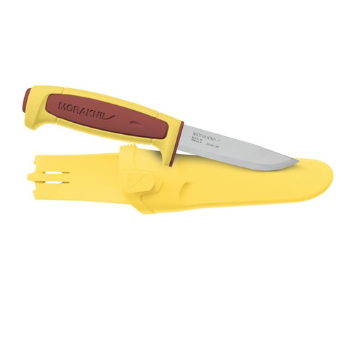 Morakniv - Nůž pro přežití Basic 546 - Nerezová ocel - Dala Red/Yellow - NZ-546-SS-1R26