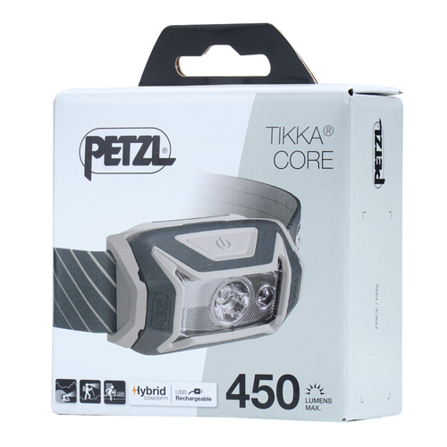 Petzl - Nabíjecí čelová svítilna Tikka Core LED - 450 lm - šedá - E067AA00