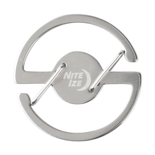 Nite Ize - Karabina s medailonem - ocel - stříbrná - MKC-11-R3