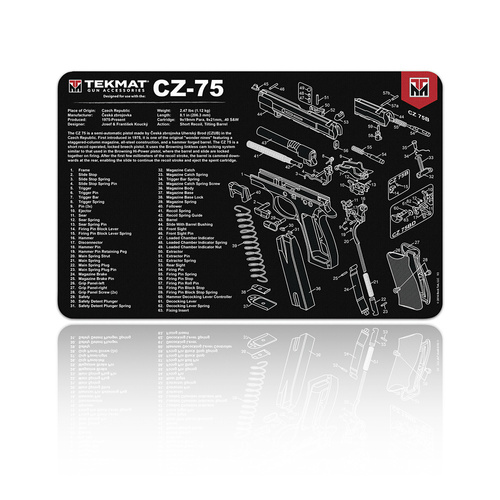 TekMat - Podložka na čištění zbraní - CZ-75 - 27x43cm - TEK-R17-CZ75