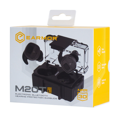 Earmor - Aktivní chrániče sluchu M20T Pro - NRR 30 dB - Bluetooth 5.4 - Black - M20TPRO-BK