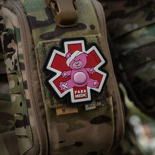 M-Tac - Záchranářská nášivka - 3D PVC - bílá/červená - 51348343