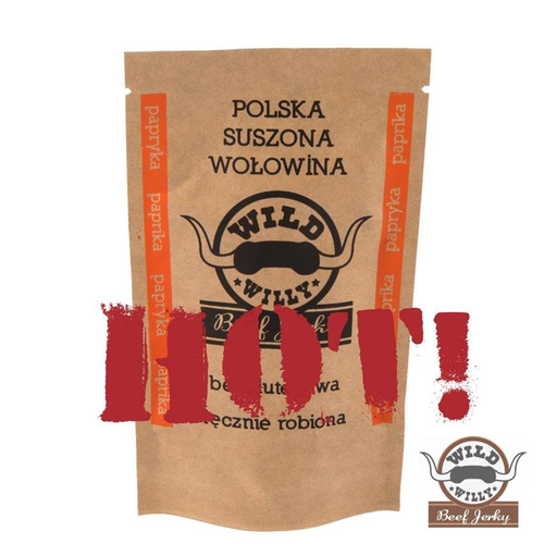 Wild Willy - Sušené hovězí sušené maso - pálivá paprika - 30 g
