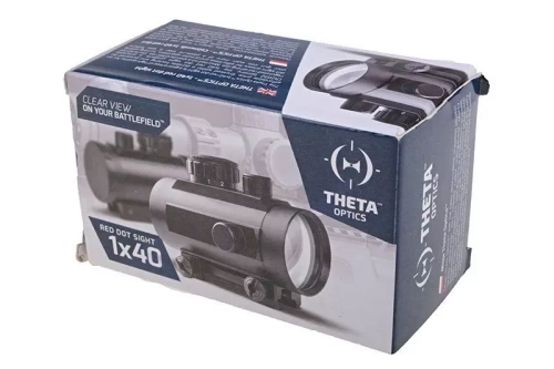 Theta Optics - Červený zaměřovač pro ASG 1x40 - černý - THO-10-007859