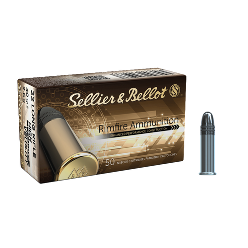 Sellier&Bellot .22LR HV 40 gr / 2,6 g střelivo pro boční střelbu - 50 nábojů - V355227