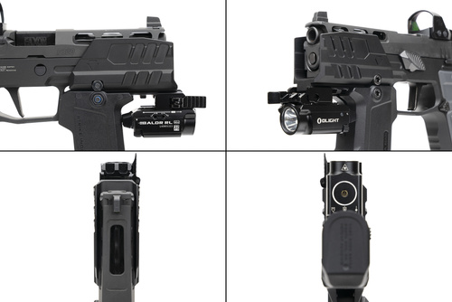 Strike Industries - Štít proti výbuchu pro pistole SMC Alfa/Bravo - Černý - SI-SMC-BS-S
