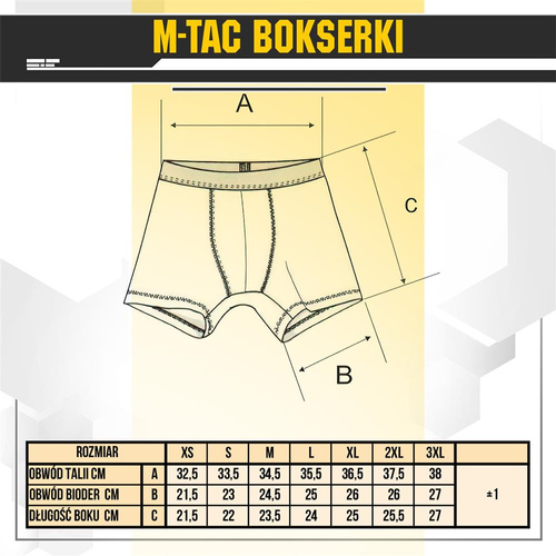 M-Tac - Taktické boxerky 93/7 - Coyote - 70009017.