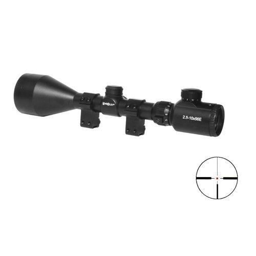 Lensolux - Puškohled 2,5-10x56E, osvětlený 4 červenými body - 19314