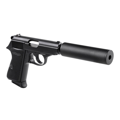 Umarex - ASG replika pistole Walther PPK/S SD - zelený plyn - černá - 2.6558