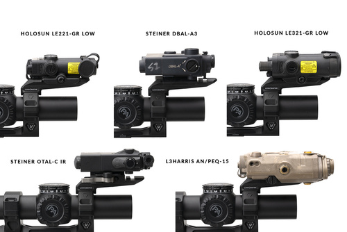 Strike Industries - ASM Ring Cap Multi-Optic Mount System - Picatinny - černá - SI-STRIKE-ASM-OM