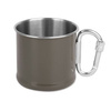 Mil-Tec - Hrnek z nerezové oceli s karabinou - 500 ml - OD Green - 14608202