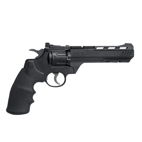 Crosman - Vzduchovka Vigilante Revolver - 4,5 mm Diabolo / 4,46 BB - 6'' hlaveň - černá - CCP8B2
