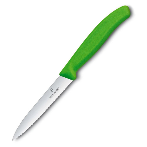 Victorinox - Kuchyňský nůž Swiss Classic - vroubkovaný - zelený - 6.7736.L4