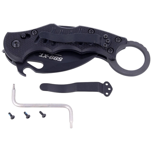 FOX - Zavírací nůž Karambit - N690Co - Black - FX-599 XT