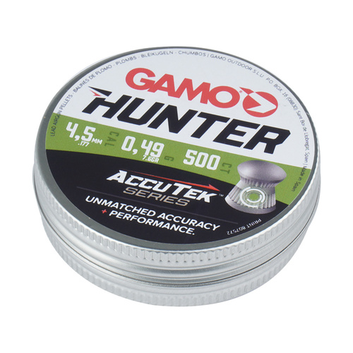 Gamo - AccuTek Hunter Diabolo Pellet - Ráže 4,5 mm - 500 kusů - 6320834-AK