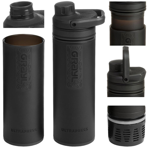 Grayl - Filtrační láhev na vodu UltraPress - 500 ml - černá - 500-COV