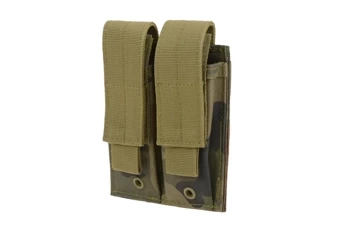 GFC Tactical - Dvojité pouzdro na pistolové zásobníky - MOLLE - Nylon - Vz. 93 PL Woodland - GFT-19-011404