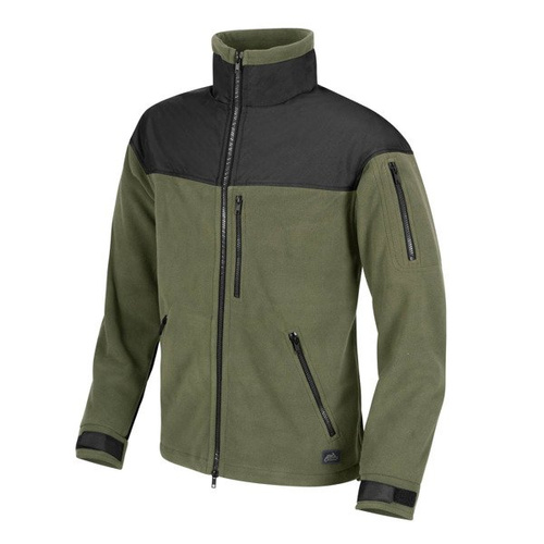 Helikon - Mikina Fleece Classic Army - Olive Green / Black - BL-CAF-FL-16