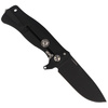 LionSteel - Zavírací nůž SR Flipper Aluminum Black / Black Blade - SR11A BB