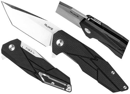 Ruike - Zavírací nůž - černý - P138-B