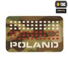 M-Tac - Nášivka s polskou vlajkou a nápisem - laserem řezaná - Pixely - červená / MultiCam / bílá - 51006108
