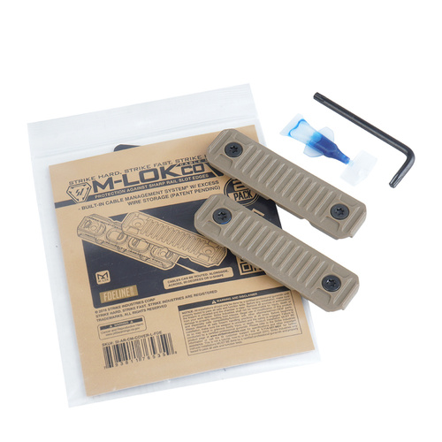 Strike Industries - Kryt kolejnice se systémem vedení kabelů - dlouhý - FDE - 2 ks. - SI-AR-CM-COVER-L-FDE