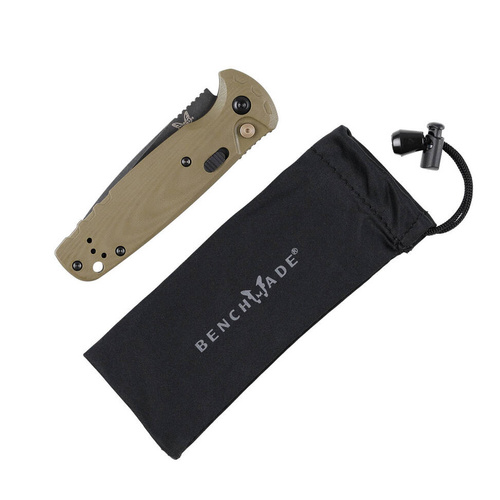 Benchmade - 4300BK-02 CLA Tactical Knife - CPM MagnaCut - Black / Brown - 4300BK-02