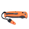 Ganzo - Zavírací nůž G7413P-OR-WS s píšťalkou - 440C - oranžový - G7413P-OR-WS