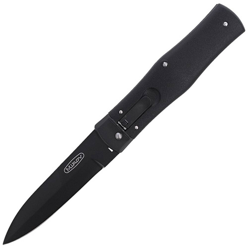 Mikov - Automatický nůž Predator Blackout - N690 - černý - 241-BH-1/BKP