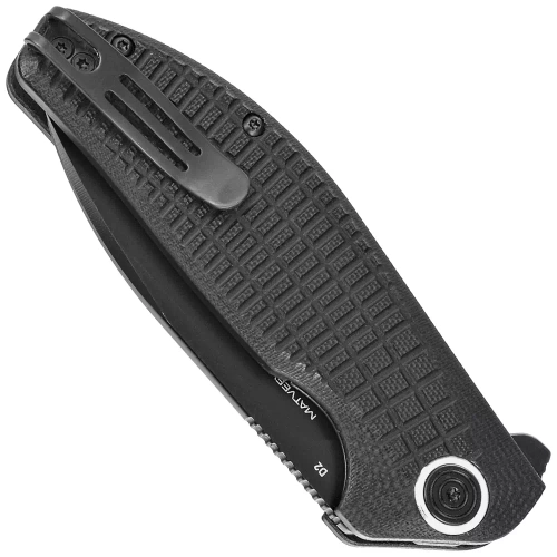 Fox - Zavírací nůž EDC Acutus Black G10 - Liner Lock - High Speed D2 - PTFE - Black - BF-764 BB