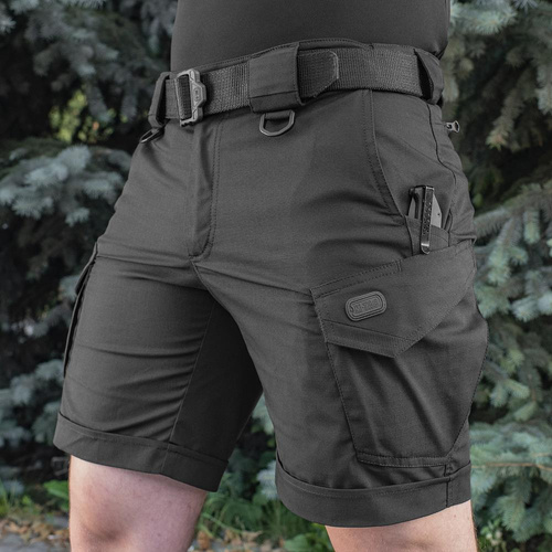 M-Tac - Taktické šortky Aggressor - Polycotton - Rip-Stop - Black - 20018002