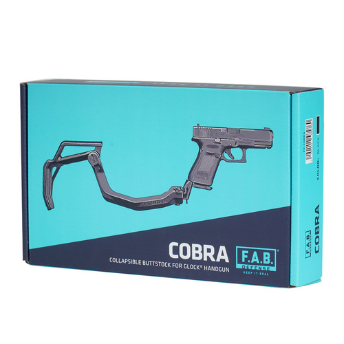 FAB Defence - Skládací pažba Cobra pro pistoli Glock - černá - FX-COBRA