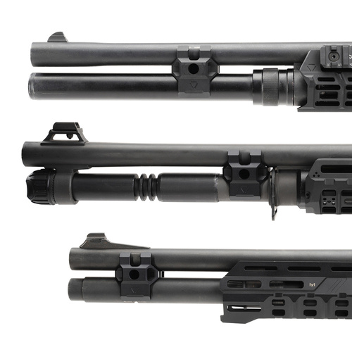 Strike Industries - Objímka na hlaveň brokovnice ráže 12 - Picatinny - černá - SI-SG-BCL-12-BK