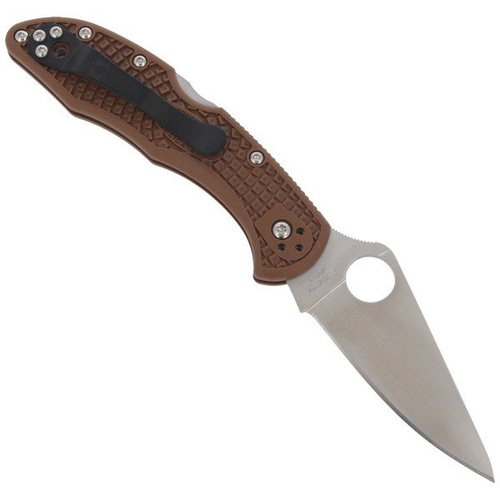 Spyderco - Nůž Delica® 4 FRN Flat Ground Brown - C11FPBN