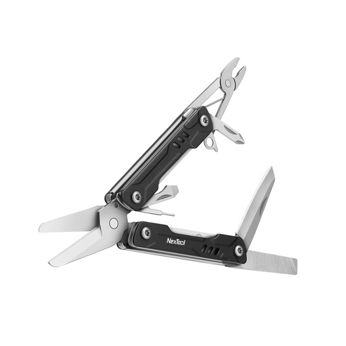 NexTool - Multitool mini nůžky Sailor - 9 nástrojů - černé - NE20237A