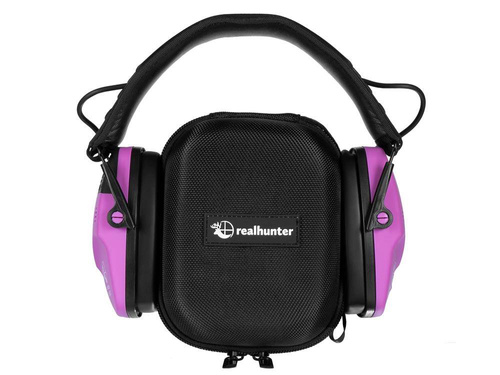 RealHunter - Aktivní chrániče sluchu Active ProSHOT BT - růžové - 258-062
