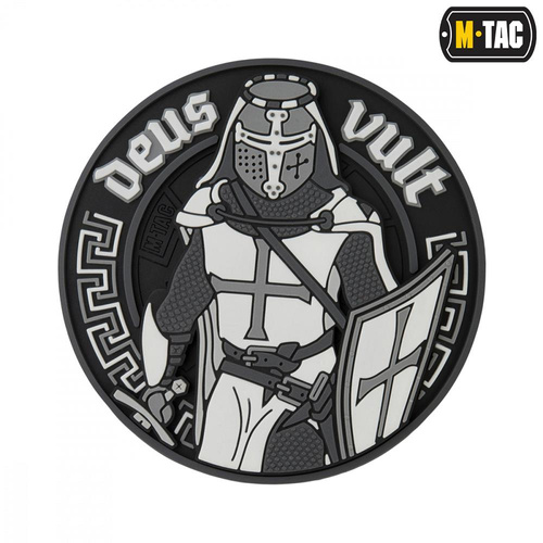 M-Tac - 3D PVC nášivka Deus Vult - černá - 51116236